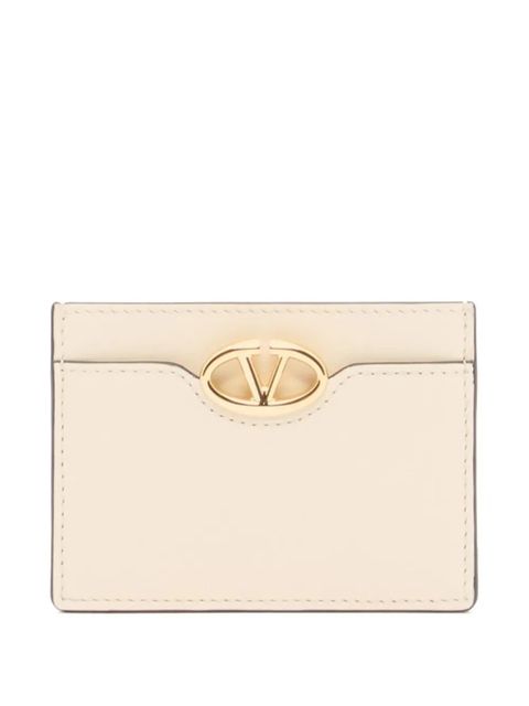 Valentino Garavani card holder The Bold Edition in calfskin - Neutrals - zdjęcie produktu nr 1