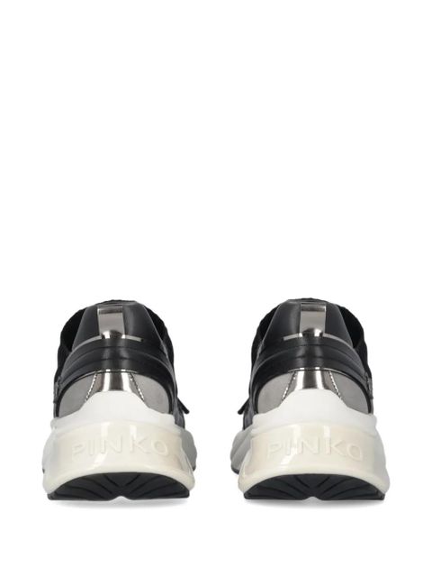 PINKO Ariel lace-up panelled sneakers - Black