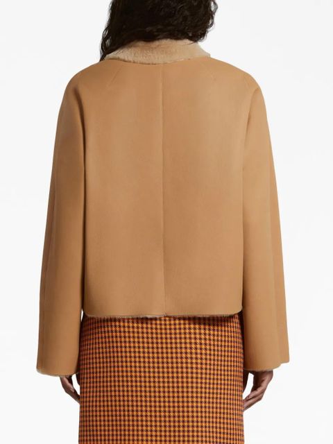 Marni reversible shearling jacket - Brown