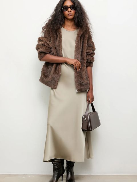 Answear.LAB płaszcz kolor brązowy