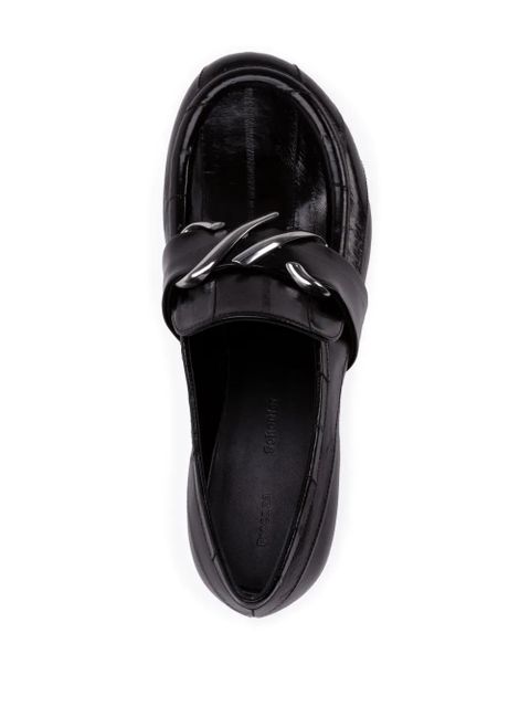 Proenza Schouler Monogram 55mm leather loafers - Black