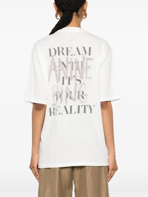 ANINE BING logo-print cotton T-shirt - White