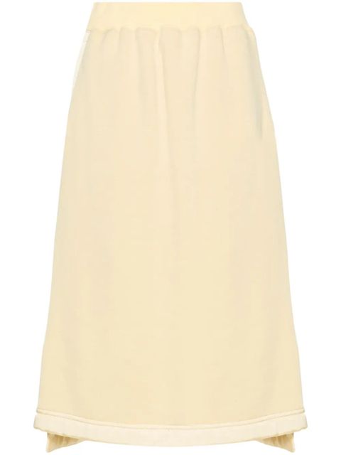Jil Sander virgin wool-blend midi skirt - Yellow - zdjęcie produktu nr 1