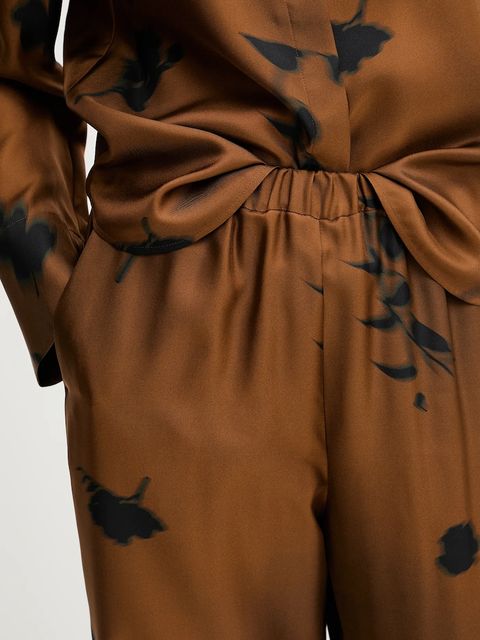 MM by Max Mara spodnie jedwabne HELGA