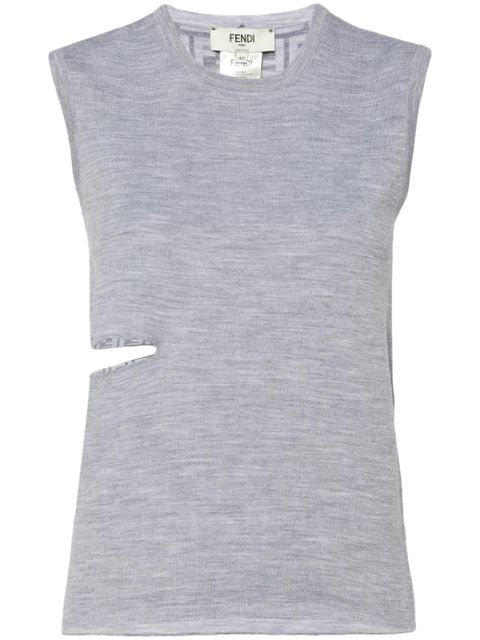 FENDI FF-motif tank top - Grey - zdjęcie produktu nr 1