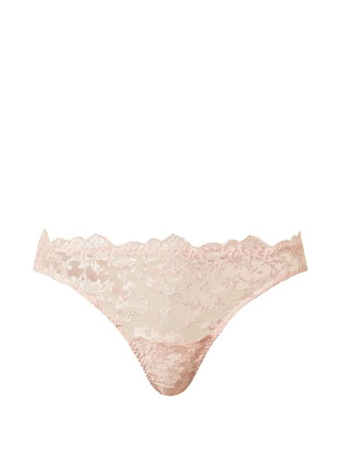 TWINSET embroidered thong - Pink - zdjęcie produktu nr 1