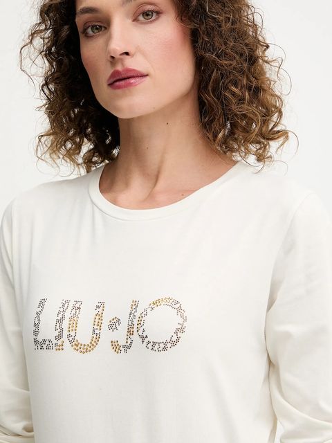 Liu Jo longsleeve kolor beżowy TF5300.JS003