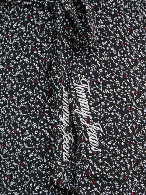 Tommy Jeans sukienka kolor czarny midi rozkloszowana DW0DW20450
