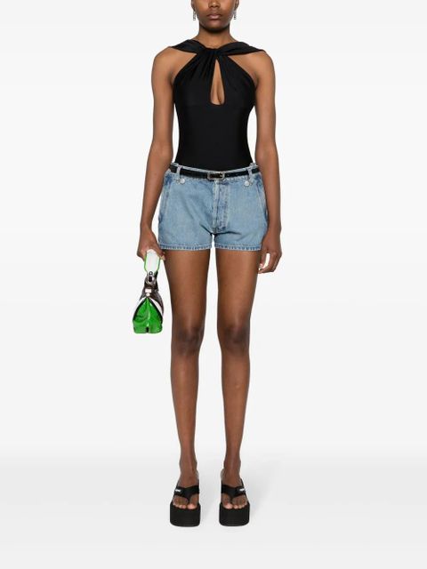 Coperni mid-rise denim shorts - Blue - zdjęcie produktu nr 2