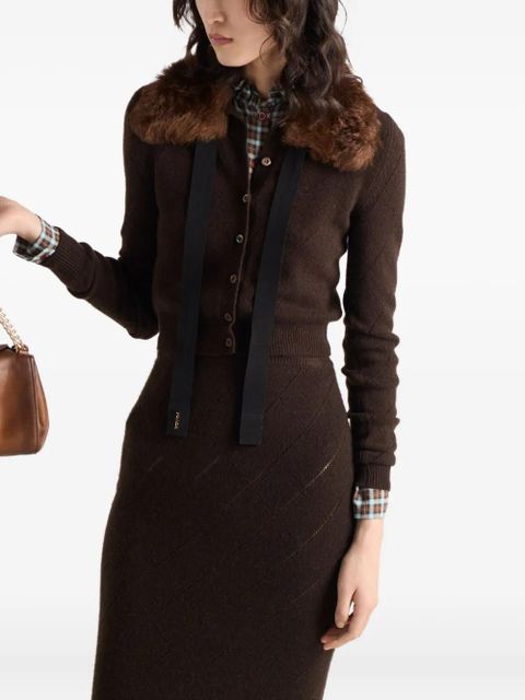 Prada cashmere cardigan - Brown