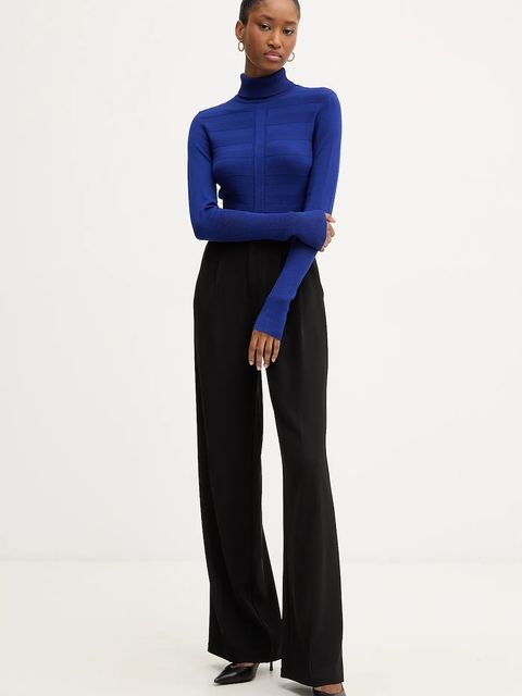 Morgan sweter MENTOS.M damski kolor granatowy z golfem MENTOS.M - zdjęcie produktu nr 2