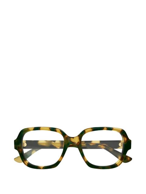 Chloé Eyewear geometric frames glasses - Green - zdjęcie produktu nr 1