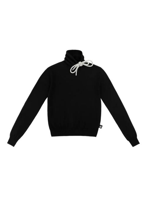AREA crystal-knot turtleneck sweater - Black - zdjęcie produktu nr 1