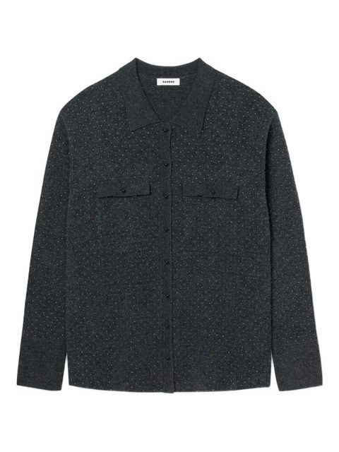 SANDRO button cardigan - Grey - zdjęcie produktu nr 1
