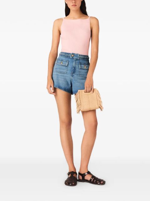 Maje braided trim pocket shorts - Blue - zdjęcie produktu nr 2