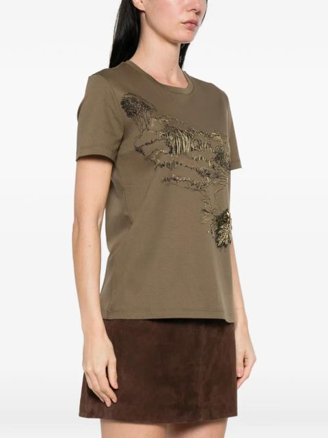Max Mara embellished T-shirt - Brown