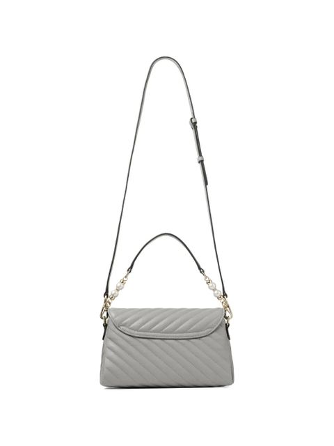 Jimmy Choo quilted curve-handle shoulder bag - Grey - zdjęcie produktu nr 2