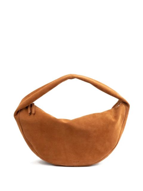BY FAR maxi Cush suede shoulder bag - Brown - zdjęcie produktu nr 1