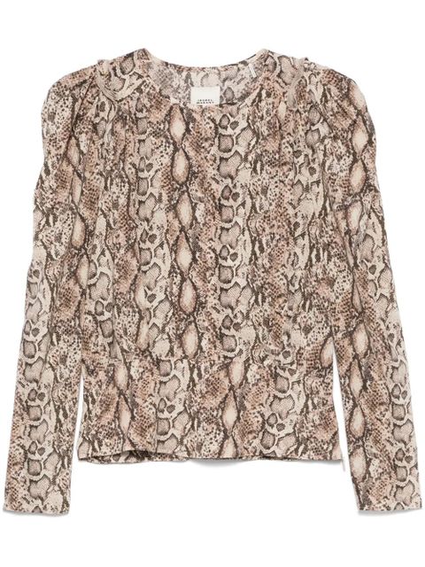ISABEL MARANT Zarga blouse - Neutrals - zdjęcie produktu nr 1