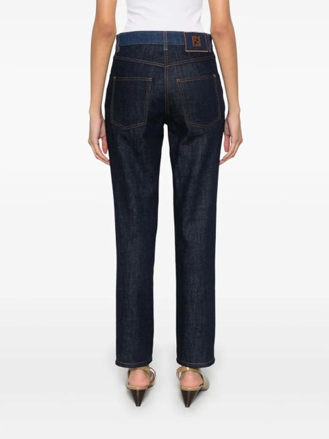 FENDI two-tone jeans - Blue
