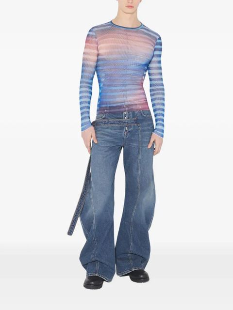Jean Paul Gaultier striped top - Blue - zdjęcie produktu nr 2