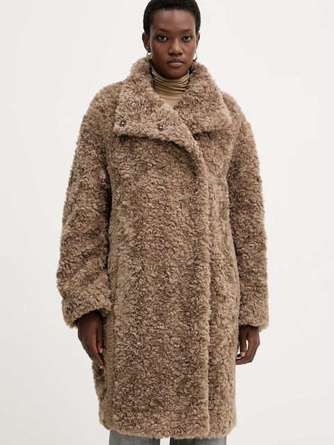 BOSS płaszcz z domieszką wełny Citeddy kolor brązowy 50548340 - zdjęcie produktu nr 1