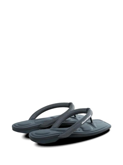Alexander Wang Jenna logo-print thong-strap - Grey - zdjęcie produktu nr 2