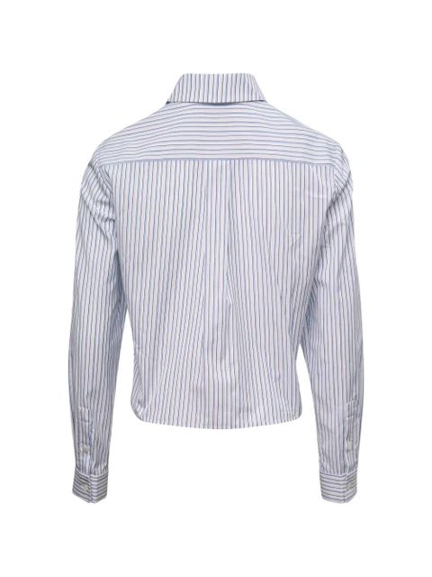 SHUSHU/TONG pin-tuck lace-trim blouse - White - zdjęcie produktu nr 2
