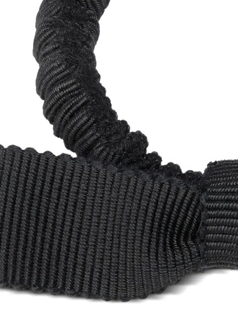 Maison Michel Maddy bow-embellishment hair scrunchie - Black - zdjęcie produktu nr 2