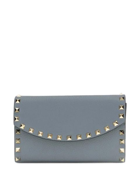 Valentino Garavani Rockstud leather shoulder bag - Blue - zdjęcie produktu nr 1