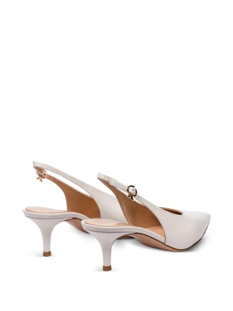 Gianvito Rossi Tokio pointed-toe slingback pumps - Neutrals