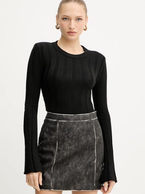 Guess sweter z domieszką wełny GEMMA damski kolor czarny lekki W5YR13 Z3OT0 - zdjęcie produktu nr 1