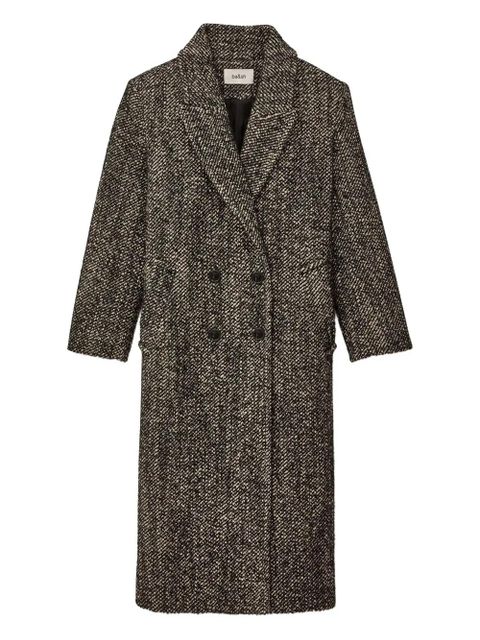 Ba&Sh Voxlow double-breasted patterned coat - Black - zdjęcie produktu nr 1