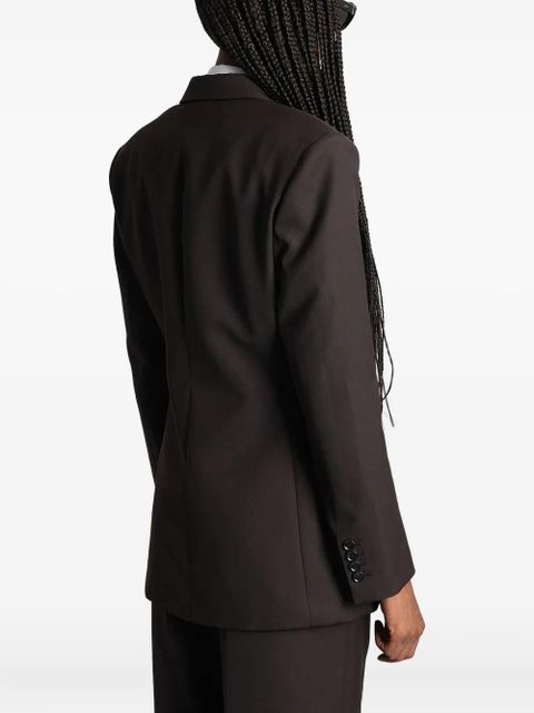 ANINE BING double-breasted wool blazer - Brown