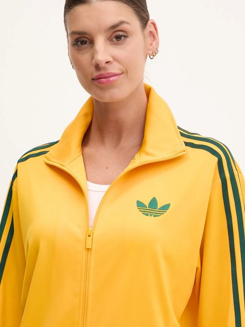 adidas Originals bluza Firebird damska kolor żółty z aplikacją JP2300