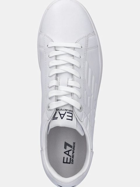 EA7 Emporio Armani sneakersy skórzane kolor biały AF10848.7X000331