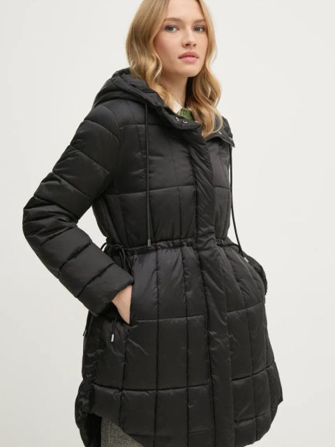 Sisley kurtka damska kolor czarny zimowa 2E3XLN052