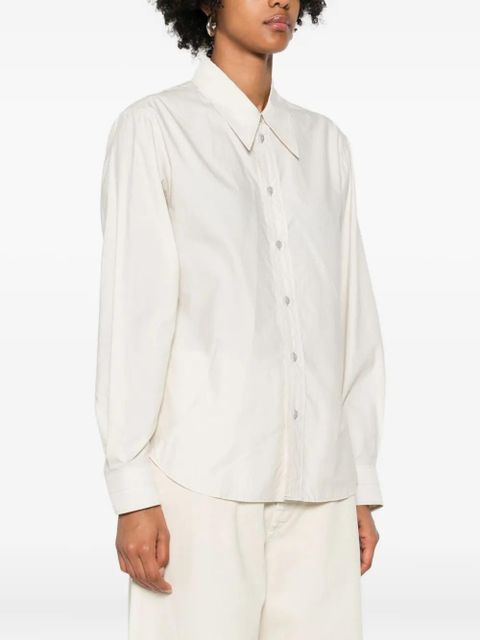 LEMAIRE button-down long-sleeve shirt - Neutrals