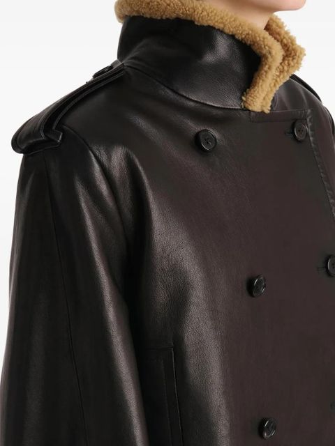 KHAITE Dean leather jacket - Black