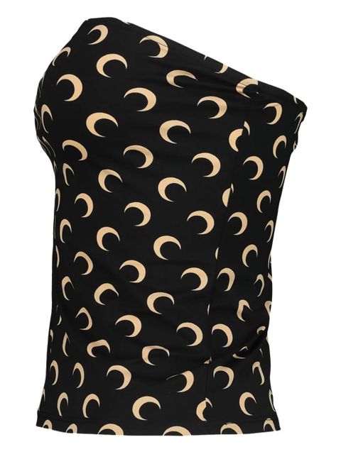 Marine Serre moon-print tube top - Black
