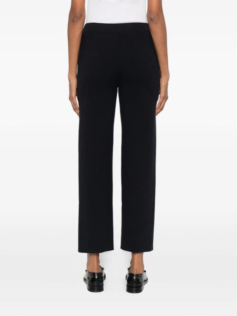 Max Mara high-waisted straight-leg trousers - Black