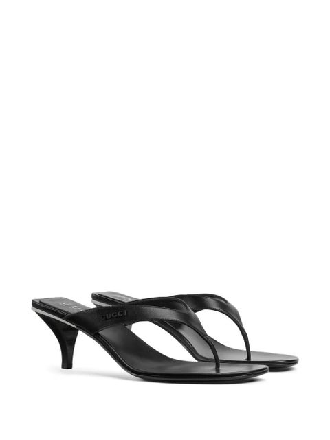Gucci Vittoria leather sandals - Black - zdjęcie produktu nr 2