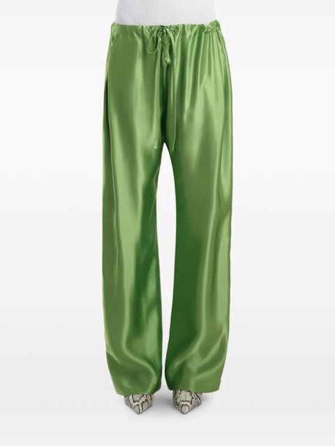 KHAITE palazzo trousers - Green