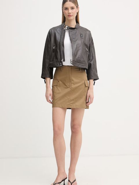 Blauer t-shirt damski bawełniany PUMPIES - zdjęcie produktu nr 1