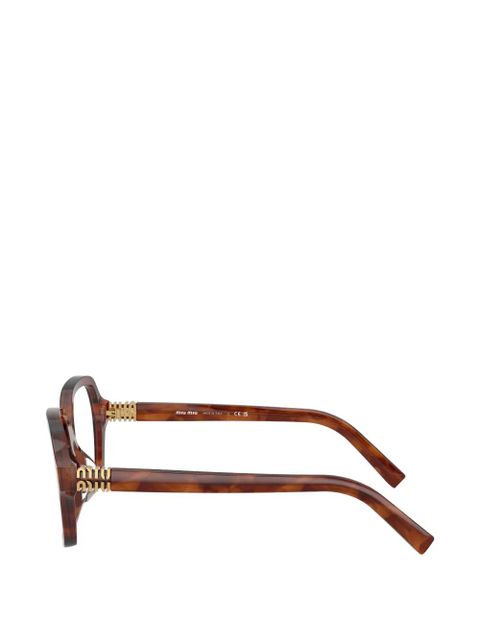 Miu Miu Eyewear square-frame glasses - Brown