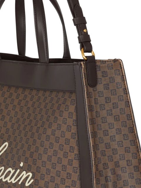 Balmain mini Olivier's Cabas tote bag - Brown