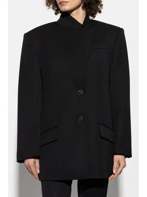 The Attico wool gabardine blazer - Black