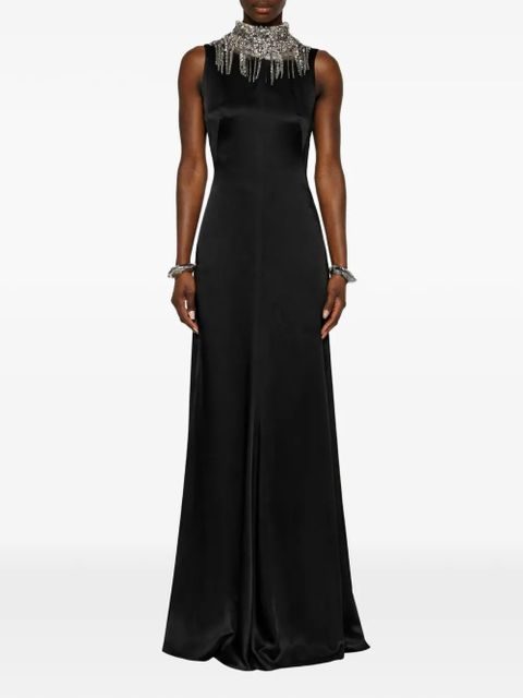 Alexander McQueen mock-neck sleeveless maxi dress - Black - zdjęcie produktu nr 2
