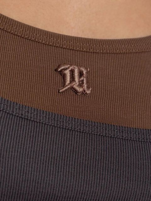 MISBHV embroidered layered top - Grey