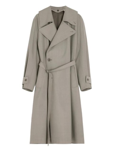 LEMAIRE double-breasted belted trench coat - Neutrals - zdjęcie produktu nr 1